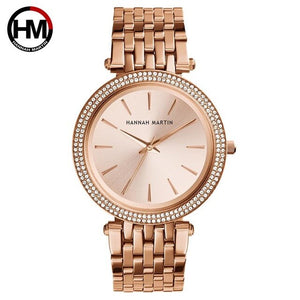 Luxury Brand Rose Gold Women Wristwatches