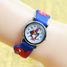 Load image into Gallery viewer, 3D Rubber Strap Spiderman Children Watch Kids