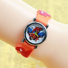 Load image into Gallery viewer, 3D Rubber Strap Spiderman Children Watch Kids