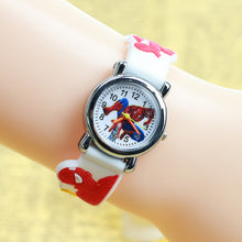 Load image into Gallery viewer, 3D Rubber Strap Spiderman Children Watch Kids