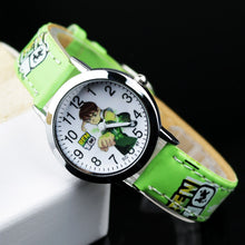 Load image into Gallery viewer, Ben 10 Cartoon Children Watch Leather Quartz Kids Watches