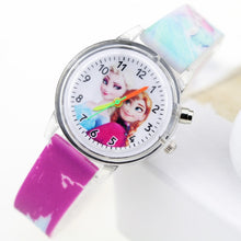 Load image into Gallery viewer, Princess Elsa Children Watches Spiderman