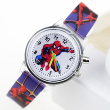 Load image into Gallery viewer, Princess Elsa Children Watches Spiderman