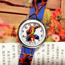 Load image into Gallery viewer, 2019 Spiderman Children Watches Cartoon Electronic Colorful Light Source Child Watch Boys Birthday Party Kids Gift Clock Wrist